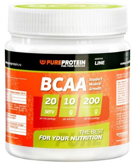БЦАА Pure Protein Натуральный 200г.
