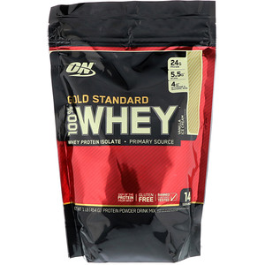 ON.Whey protein 100% Gold standart 1lb- Vanilla Ice Cream (454г)