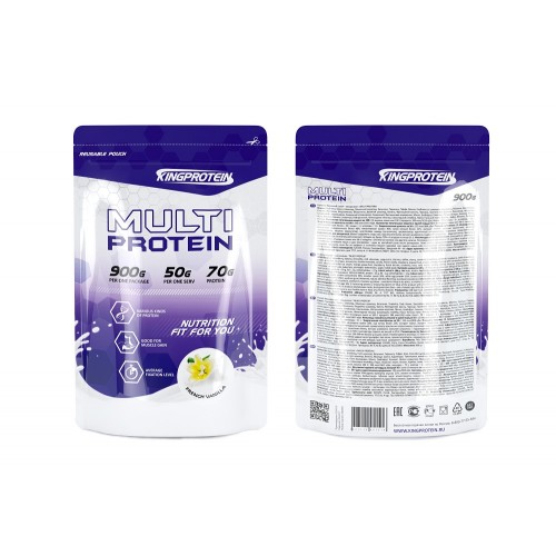 King Protein MultiProtein 900g Капучино