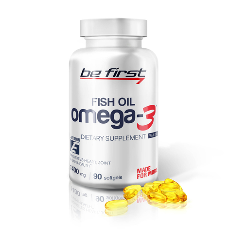 Be first Omega 3 + витамин E 90 гелевых капсул