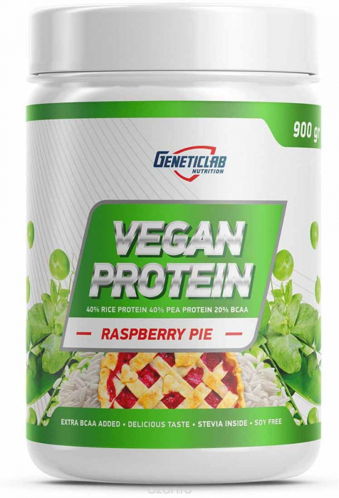 Geneticlab Vegan Protein 900г. Малиновый пирог
