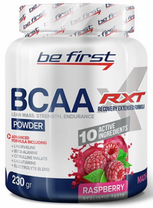 Be first BCAA RXT powder 230 г малина