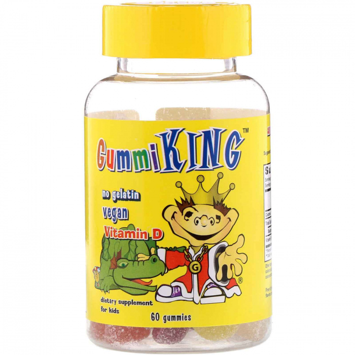 Gummi King  Elderberry For Kids, Immunity + Wellnes, 60 жеват конфет