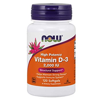 NOW. Vitamin D3 высокоактивный 2000ME 120caps