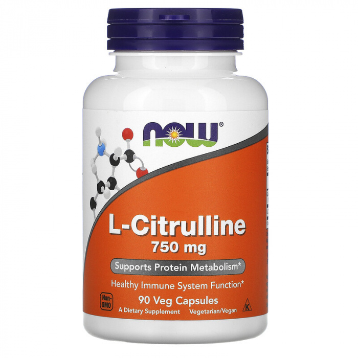 NOW. L-Citrulline 750 mg 90 caps