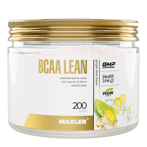 MXL. BCAA  Lean (vegan BCAA/Fibers) Health Line 200g Ginger-Lime