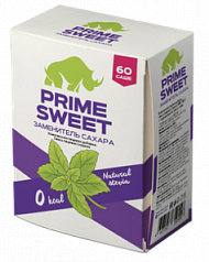 Смесь пищевая сладкая Prime Sweet с экстрактом стевии 60г. Коробка 1/8