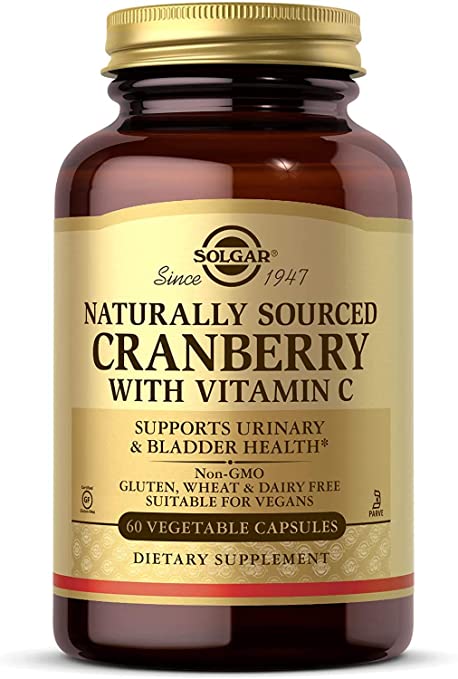 Solgar Natural Cranberry with Vitamin C 60 vcaps