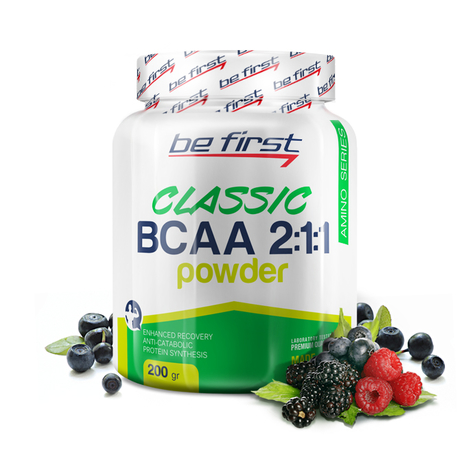 Be first BCAA 2:1:1 Classic powder 200г лесные ягоды