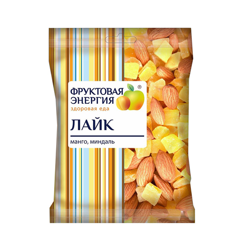 Смесь фруктово-ореховая миндаль, манго "Лайк" 45г. 1/24
