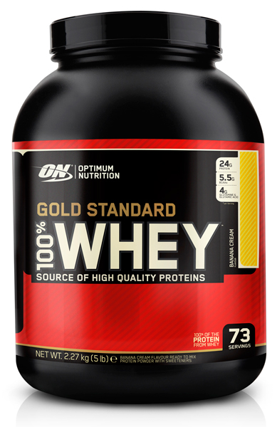 ON.Whey protein 100% Gold standart 5lb- Banana&Cream