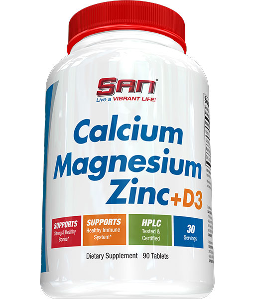 SAN. Calcium Magnesium Zinc+vit D3 90 таб