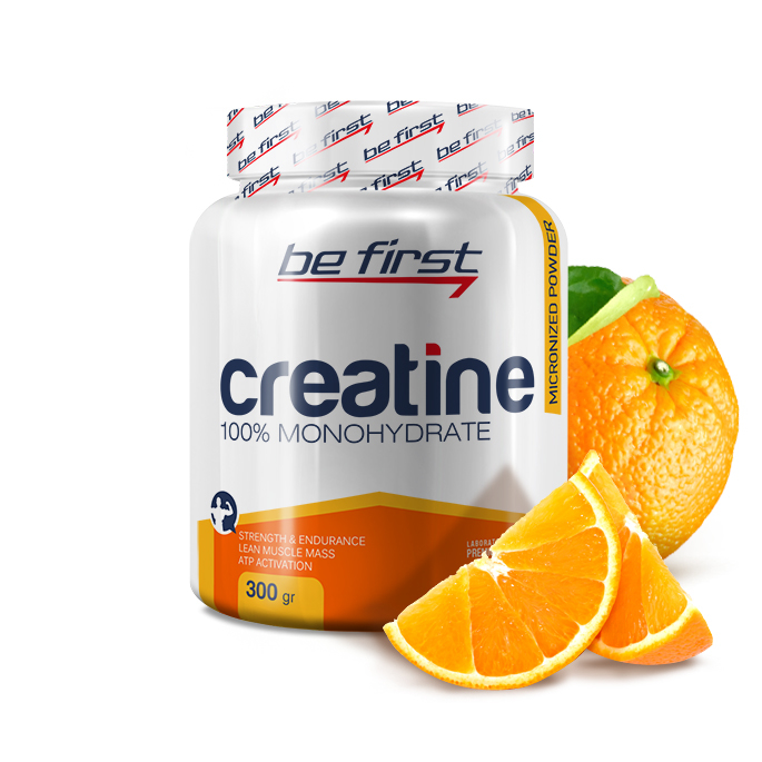 Be first Creatine powder 300г апельсин