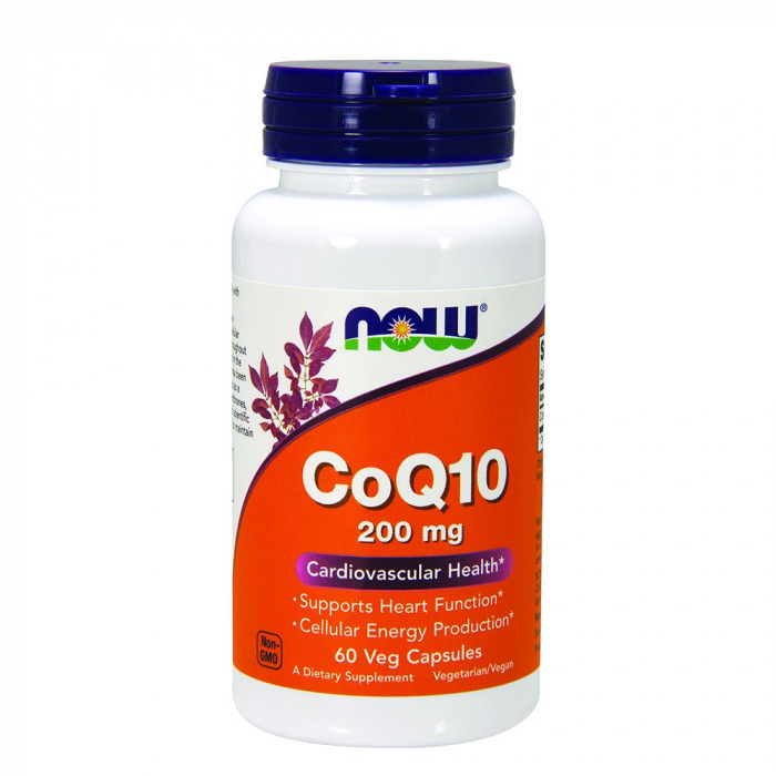 NOW. Co Q 10 60mg with Omega 3 60 caps