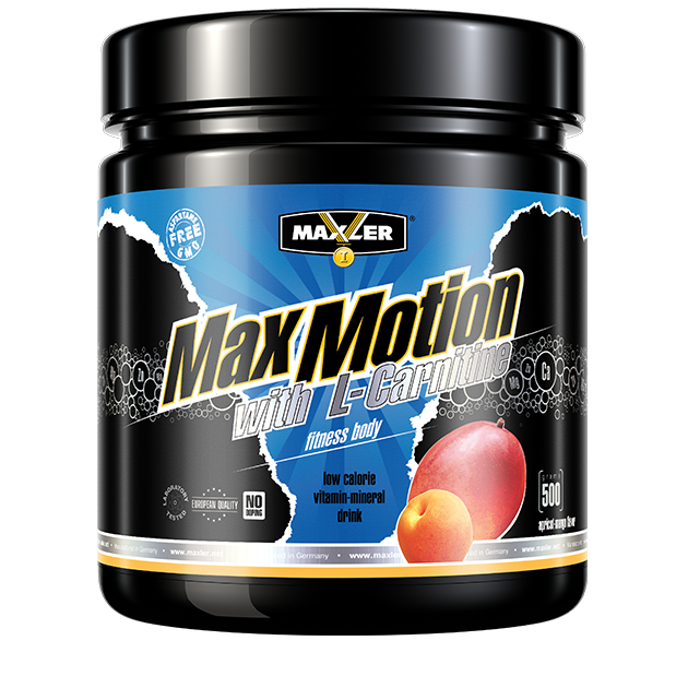 MXL. Max Motion with L-carnitine 500g (can) - Apricot-Mango