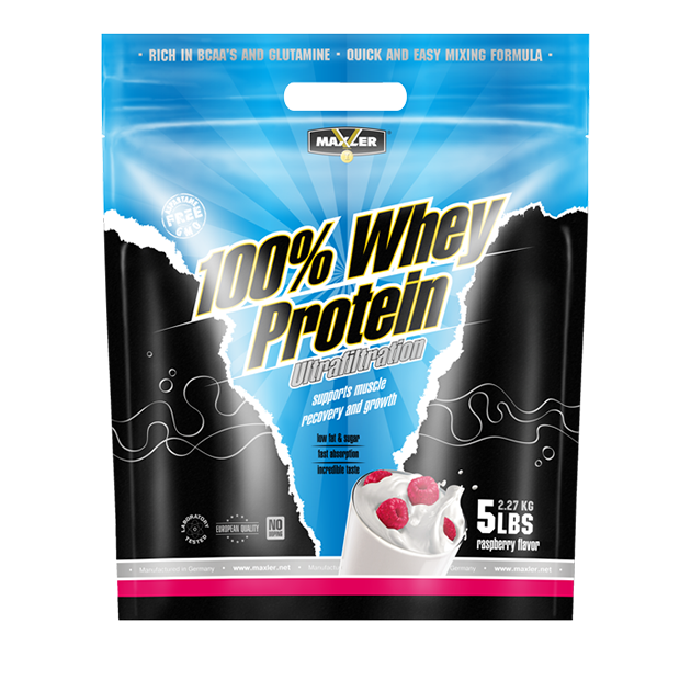 MXL. Ultrafiltration Whey Protein 2270 g (5lbs) bag - Raspberry