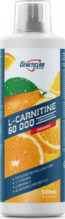 Geneticlab L-carnitine Concentrate 500мл Апельсин