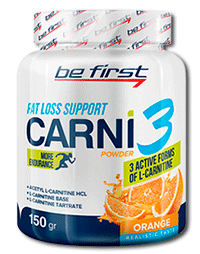 Be first CARNI 3 powder 150г Апельсин