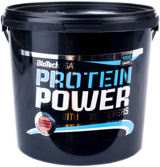 Biotech USA Protein power bucket 4000g клубника-банан