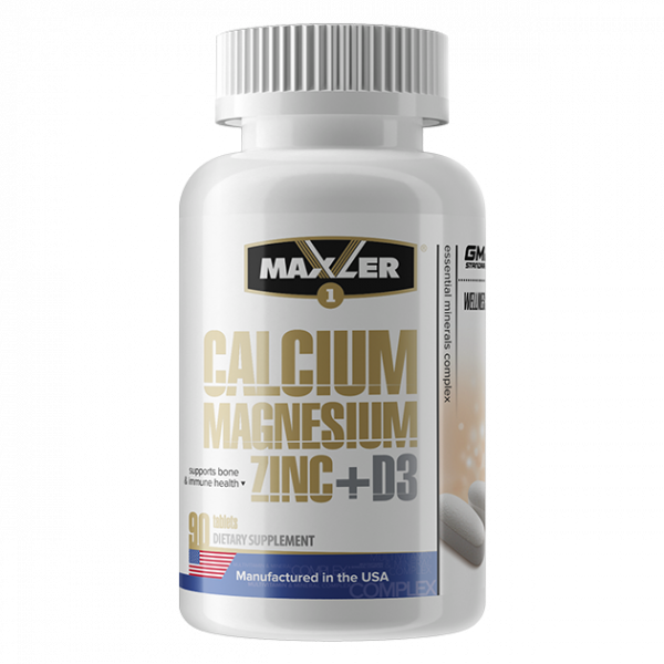 MXL. Calcium Zinc Magnesium + D3 90tabs