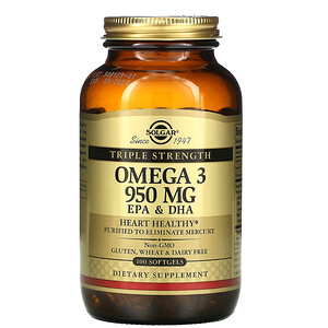 Solgar Omega 3 ЭПК и докозагексановая кислота 950мг 50 табл