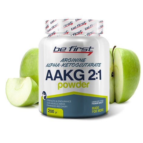 Be first AAKG powder 200г. Яблоко