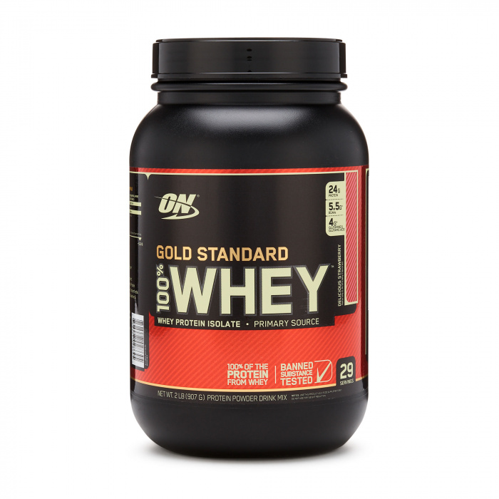 ON.Whey protein 100% Gold standart 2lb- Delicious Strawberry