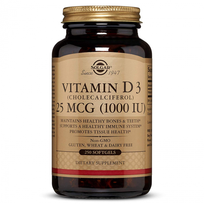 Solgar Vitamin D3 1000ME 250softgels