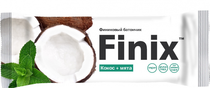 Finix Батончик финиковый с кокосом и мятой 30г. 1/24