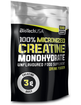Biotech USA 100% Creatine Monohydrate 500г. (пакет)
