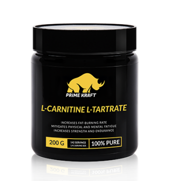 PrimeCraft L-Carnitine L-Tartrate Чистый 200г. Банка