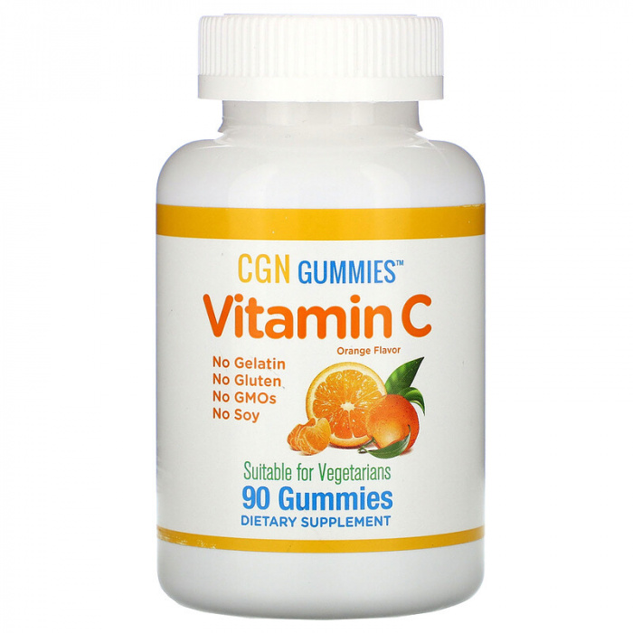 California Gold Nutrition Витамин C 90 табл апельсин