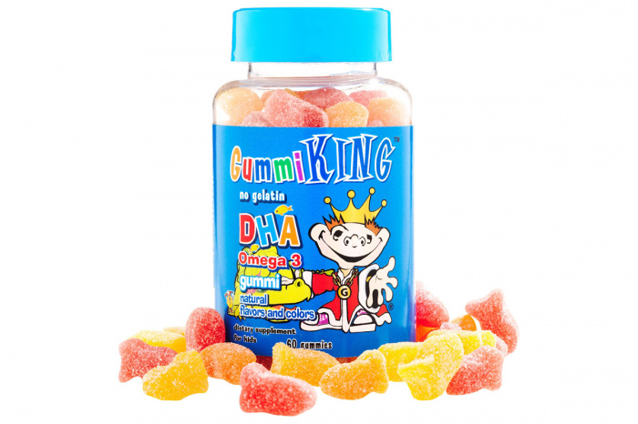Gummi King ДГК Омега-3 жеват.конфеты для детей 60 конфет