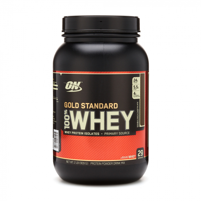 ON.Whey protein 100% Gold standart 2lb- Double Rich Chocolate