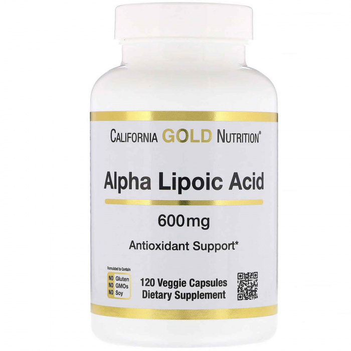 California Gold Nutrition Alpha Lipoic Acid 600mg 120 caps