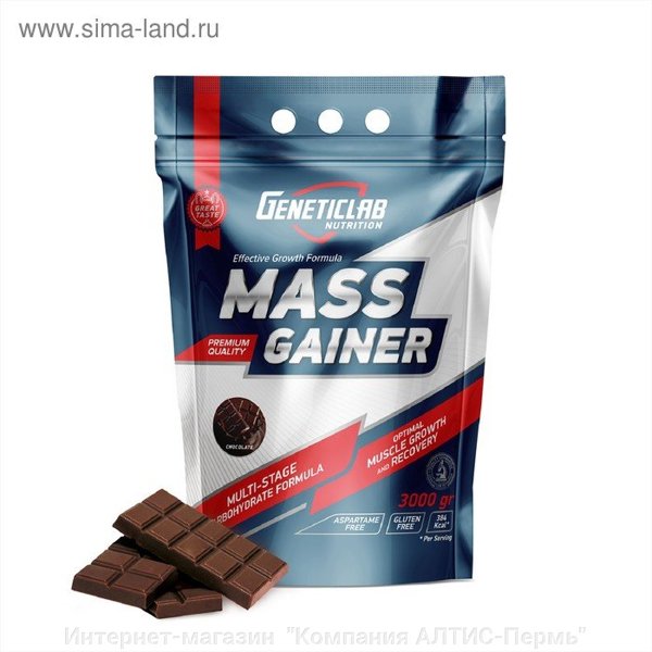 Geneticlab MASS GAINER 3000г. Шоколад