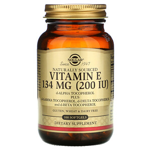 Solgar Витамин E 134 мг, 100 caps