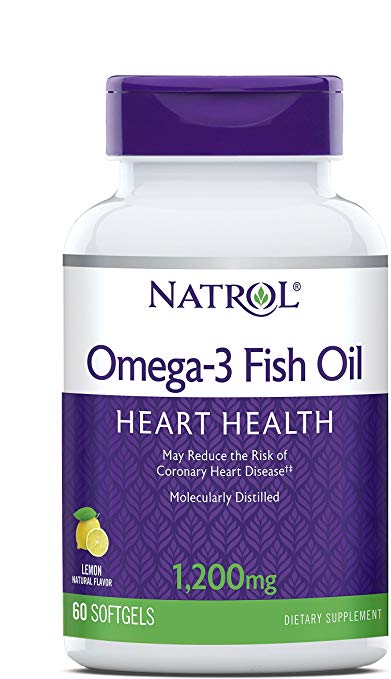 Natrol Omega 3 Fish Oil 1200mg 60 softgels