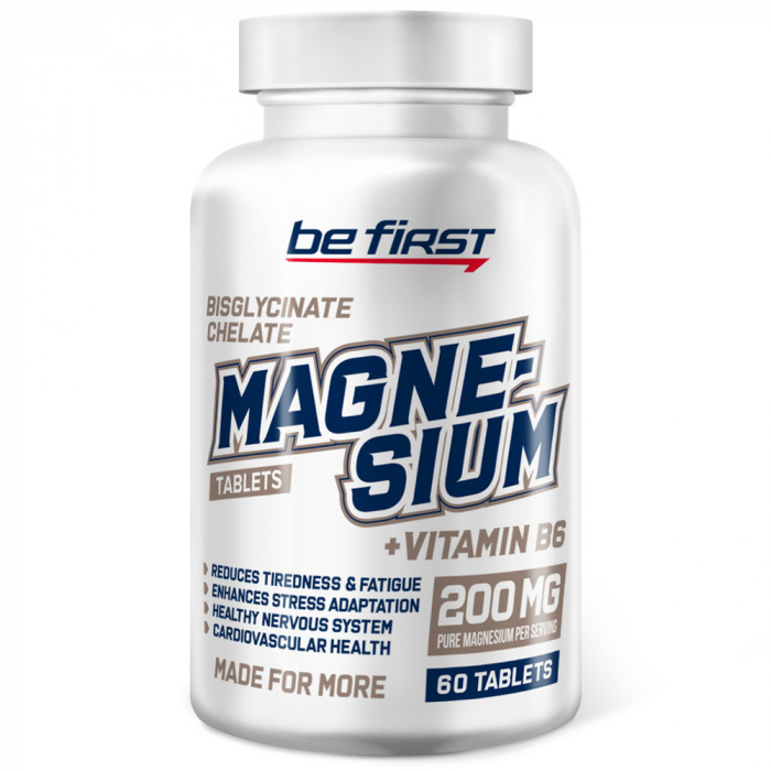 Be first Magnesium bisglycinate chelate+B6 60 таб