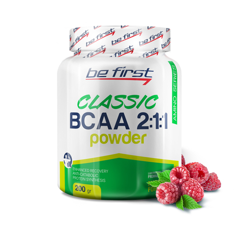 Be first BCAA 2:1:1 Classic powder 200г малина