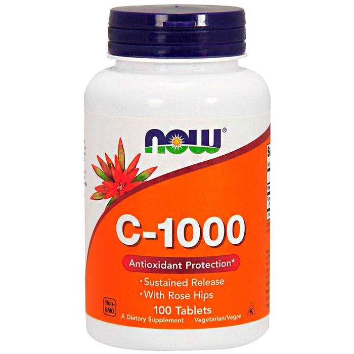 NOW. C-1000 Rose Hips and Bioflavonoids 100 табл