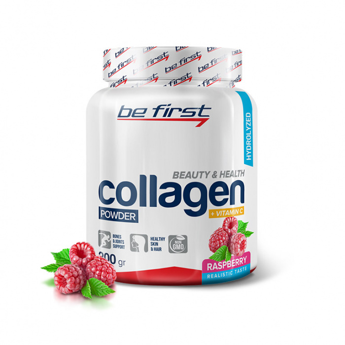 Be first Collagen+vitamin C 200g Малина