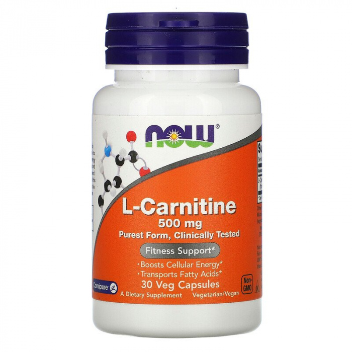 NOW. L-Carnitine 500 mg 30 caps