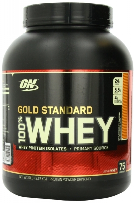 ON.Whey protein 100% Gold standart 5lb- Strawberry Banana