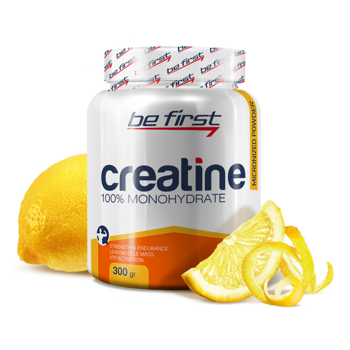 Be first Creatine powder 300г лимон