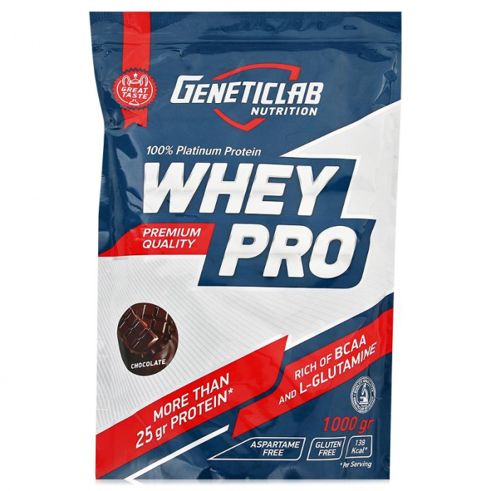 Geneticlab Whey Pro 1000г Шоколад
