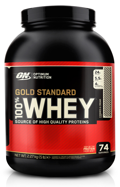ON.Whey protein 100% Gold standart 5lb- Cookies&Cream